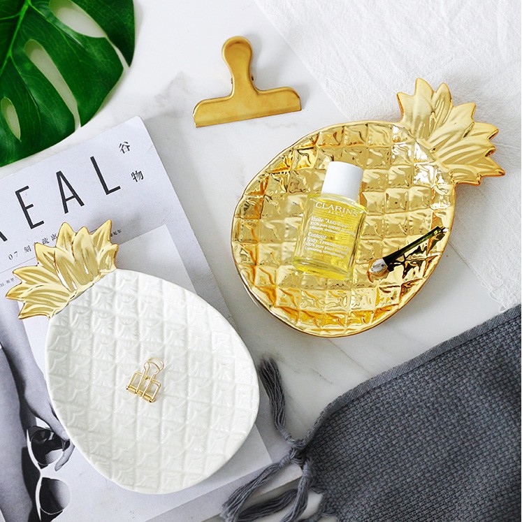HOT DEAL⚡ Đĩa để đồ ăn quả dứa cute CỰC XỊN