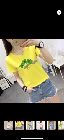 Áo thun nữ in hình cỏ ba lá may mắn