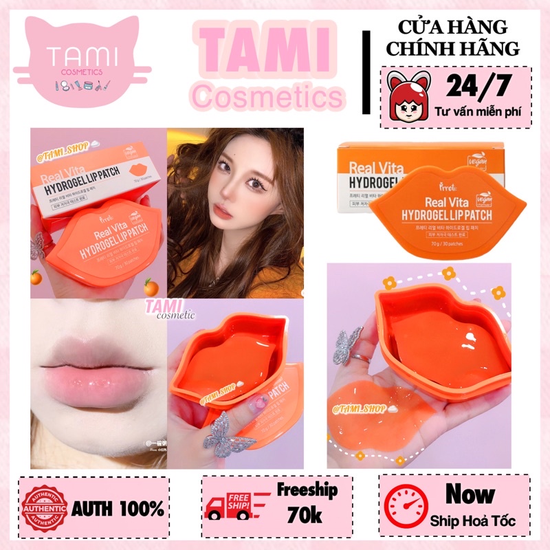 Mặt Nạ Môi Dạng Gel Prreti: Real Vita Hydrogel Lip Patch