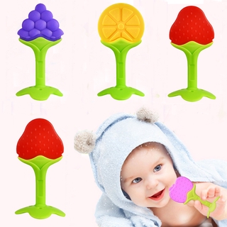 Đồ Chơi Gặm Nướu Hình Trái Cây Bằng Silicon Độc Đáo Cho Bé