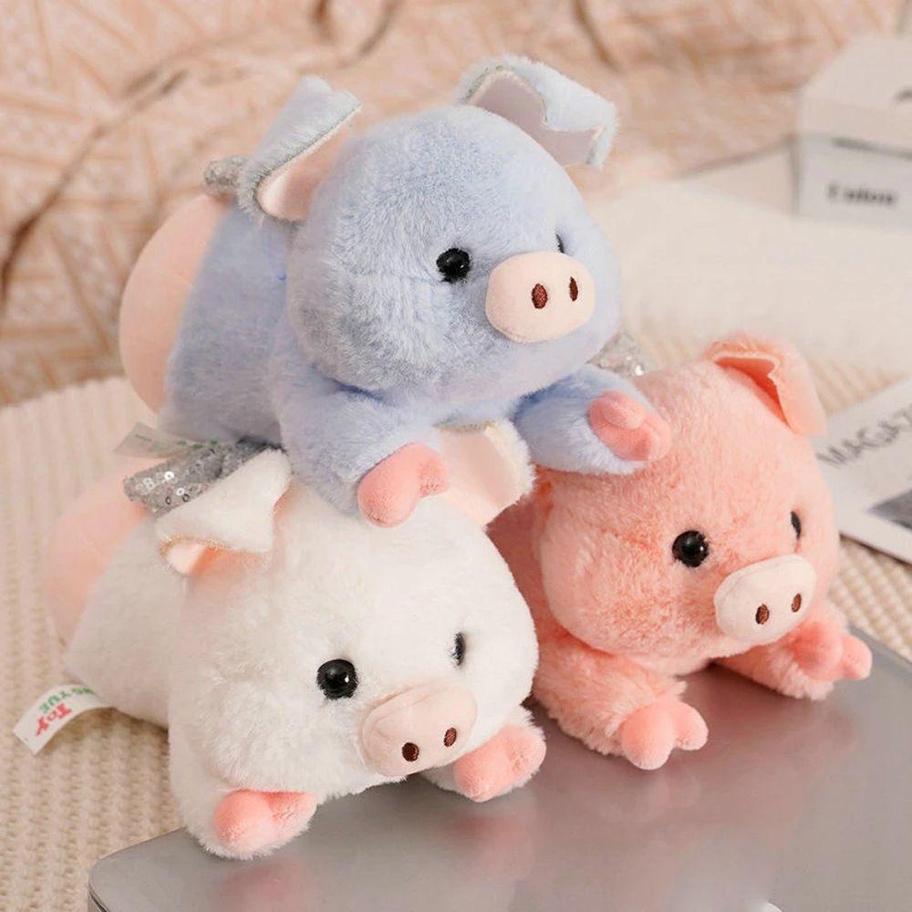 LANFY Gối Nhồi Bông Mềm Mại Hình Mông Cún / Heo Hoạt Hình Đáng Yêu Trang Trí Phòng Bé