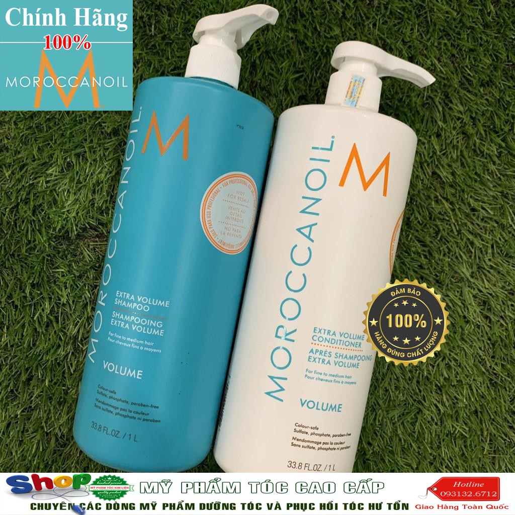 Dầu gội xả tăng phồng tóc Moroccanoil Extra Volume 1000mlx2