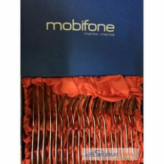 Bộ thìa, dao, thìa quà tặng của mobifone cực xinh