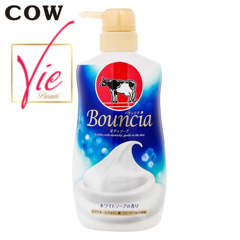Sữa Tắm Bouncia COW Body Soap With Pump #White Soap Scent tinh chất sữa hương hoa cỏ tươi mát 500ml