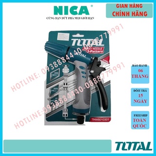 Vòi xịt tưới cây đa năng total thws010301 đầu phun nước máy xịt đầu phun nhựa 3 chiều bộ công cụ 3/4 " thân nhựa abs tpr
