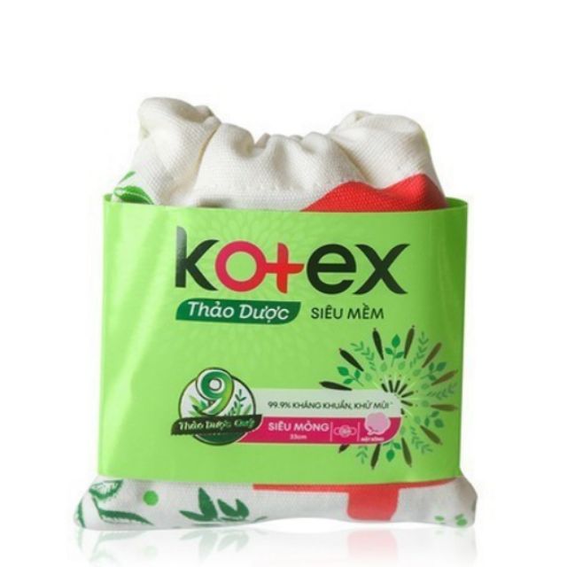 Băng vệ sinh Kotex thảo dược tặng kèm túi vải xinh xắn