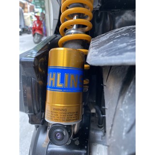 Tem Ohlins Xanh Kéo Lụa - Dán Bình Dầu