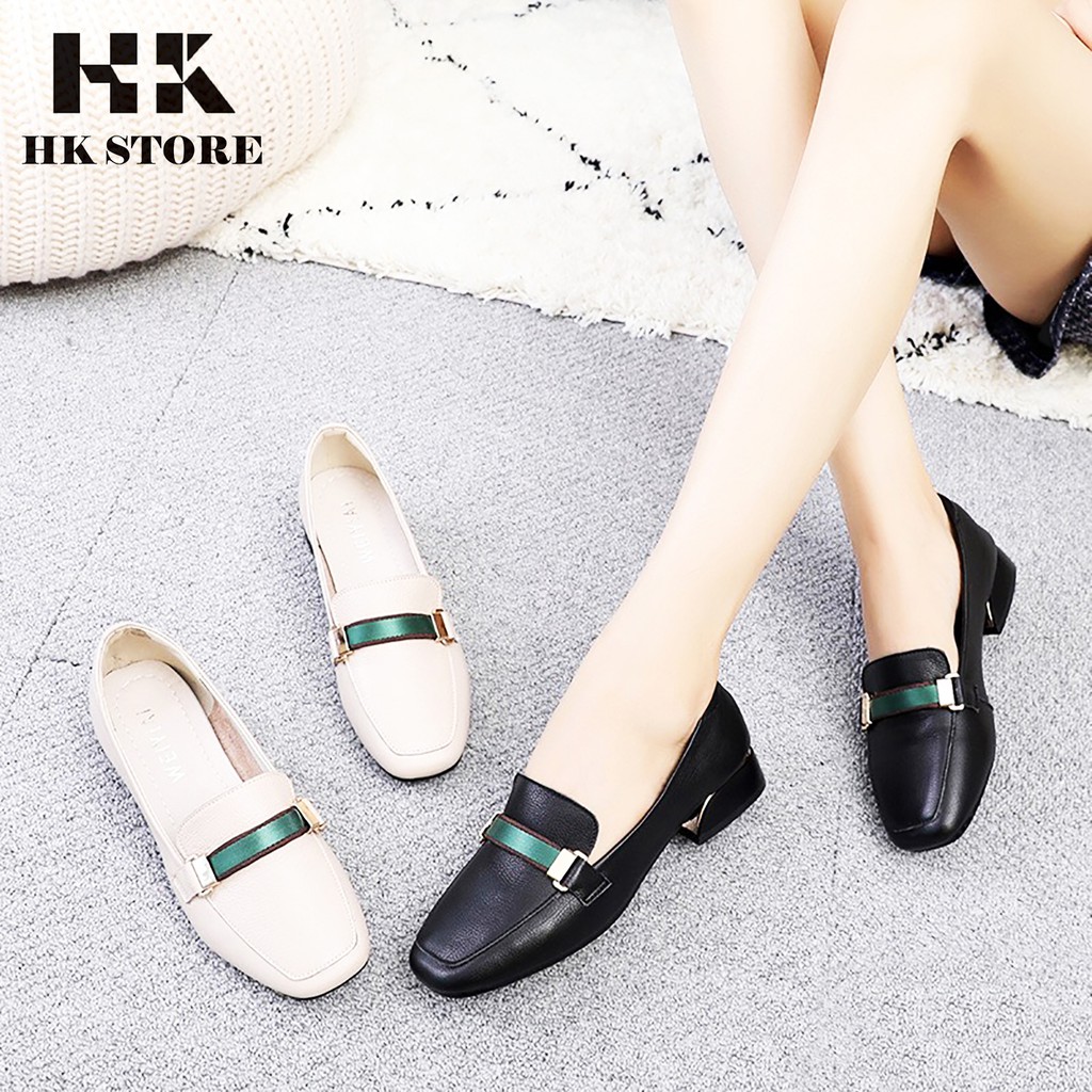 giày nữ 3p siêu siêu mềm da nhập khẩu sịn HK.STORE (nu45-de)