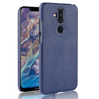 For Nokia X7 Case Crocodile Pattern Skin Hard Cover