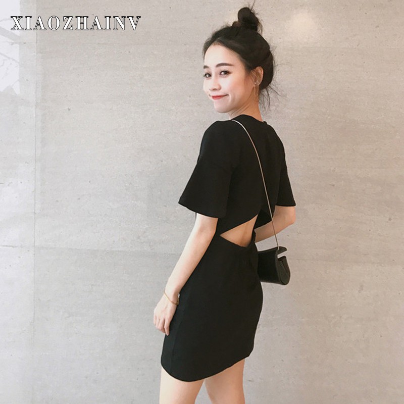 Đầm tay ngắn Xiaozhainv thiết kế dáng ôm cho nữ | BigBuy360 - bigbuy360.vn
