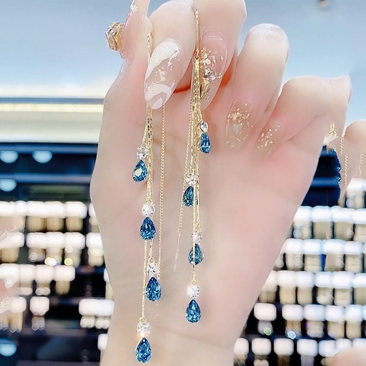 Bông tai mạ bạc 925 thiết kế đơn giản sang trọng cho nữ