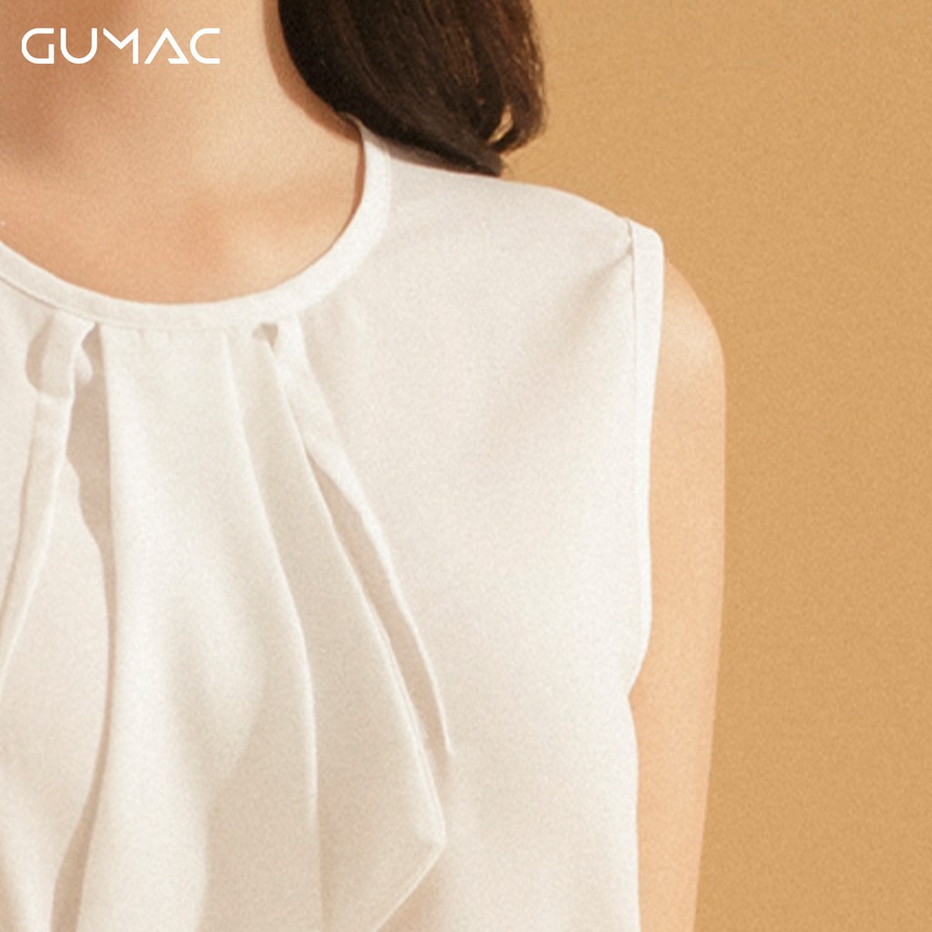 [Mã WABRGU100 giảm 15% đơn 249K tối đa 100k] Áo nữ cổ kiểu không tay AA767 GUMAC | BigBuy360 - bigbuy360.vn