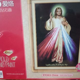 Tranh đính đá Chúa 77393 (chưa đính)
