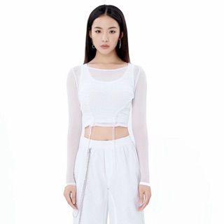 WHITE SHEER TOP