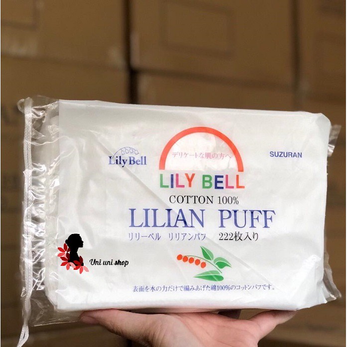 Bông Tẩy Trang Lily Bell Lilian Puff 222 Miếng Nhật bản