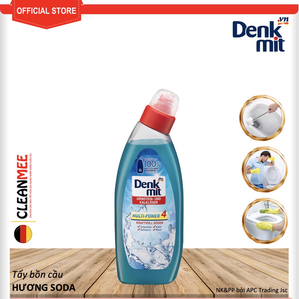 Nước Tẩy Rửa Bồn Cầu Vệ Sinh Denkmit Có 3 Loại Mùi Hương Giúp Đánh Bay Mọi Vết Bẩn Dung Tích 750ml