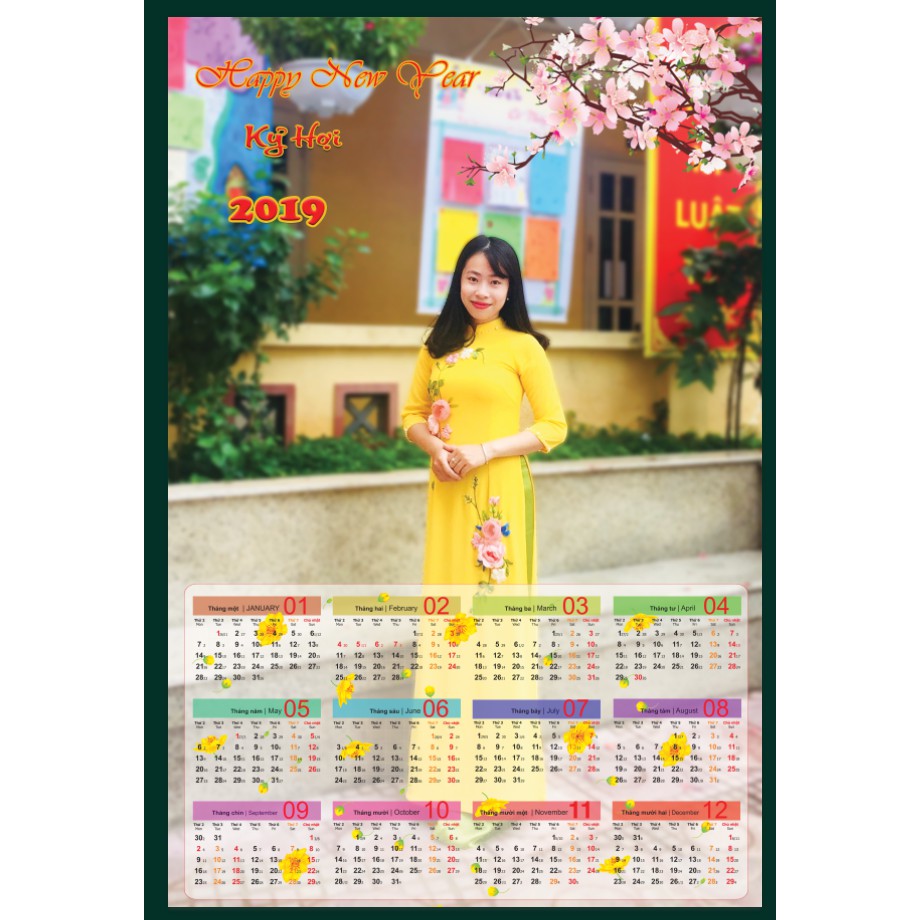 Lịch tết in hình theo yêu cầu (size lớn 40x60)