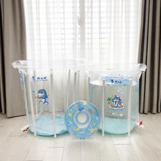 [Haobaby shop] Bể bơi thành cao cho bé sơ sinh Doctor Dolphin 80x80