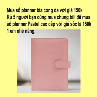 Giá sốc sổ planner bìa da giá 150k khi mua 5 quyển