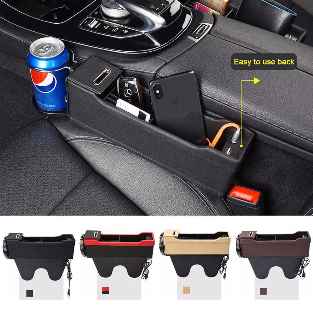HỘP ĐỰNG ĐỒ TRÊN Ô TÔ [CÓ CỔNG SẠC USB]