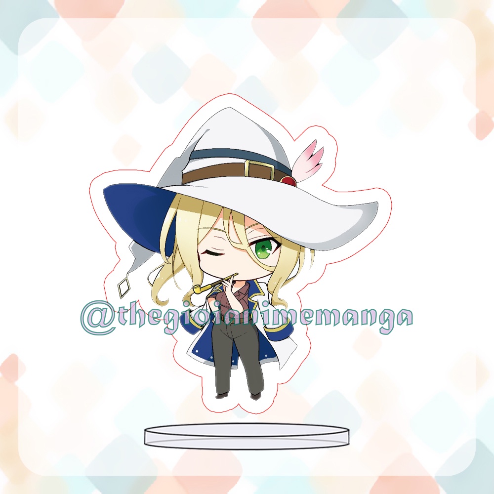 ( MINI ) Mô hình HÀNH TRÌNH CỦA ELAINA Standee Majo no Tabitabi anime chibi mica trưng bày