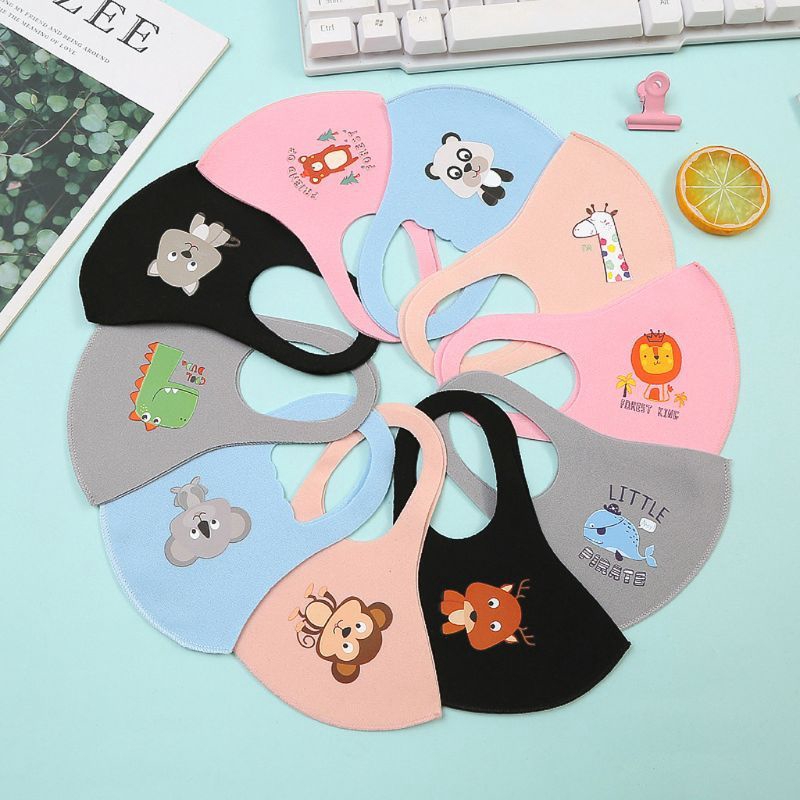 (Hàng Mới Về) Khẩu Trang Cotton Chống Bụi Pm2.5 Thoáng Khí Họa Tiết Ngẫu Nhiên Cho Bé | BigBuy360 - bigbuy360.vn