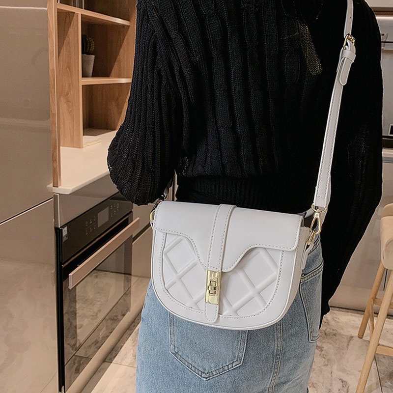 Ielgy Túi Đeo Chéo Kết Cấu Dạng Yên Ngựa Cao Cấp Dành Cho Nữ