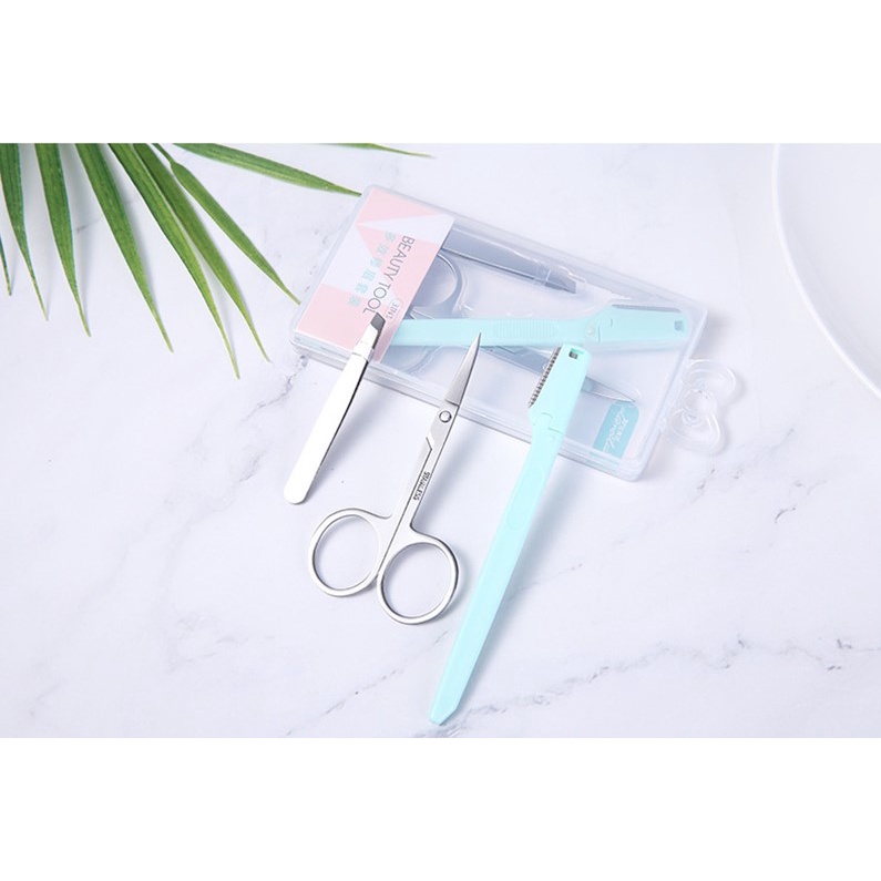[NHẬP KHẨU CHÍNH HÃNG] Bộ Dụng Cụ Tỉa Lông Mày Tiện lợi Lameila (Màu ngẫu nhiên)