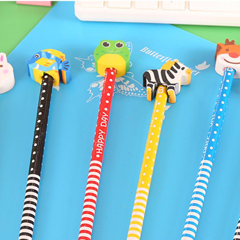 Set 10 Bút Chì Gỗ Họa Tiết Hoạt Hình Dễ Thương