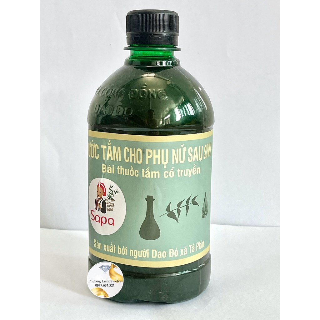 Nước tắm Dao Đỏ Sapa sau sinh 500ml cô đặc phục hồi sức khỏe phụ nữ sau sinh hiệu quả 100% tiện dụng