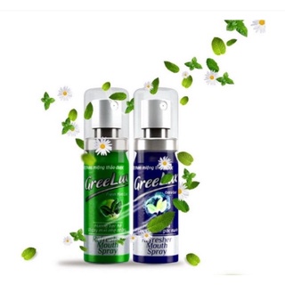 Xịt thơm miệng Hoa Linh - Greelux Extra Cool Thảo Dược chai 12ml - Chính hãng