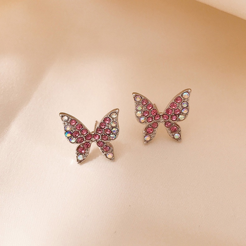 Khuyên tai bươm bướm nhiều màu sắc thời trang