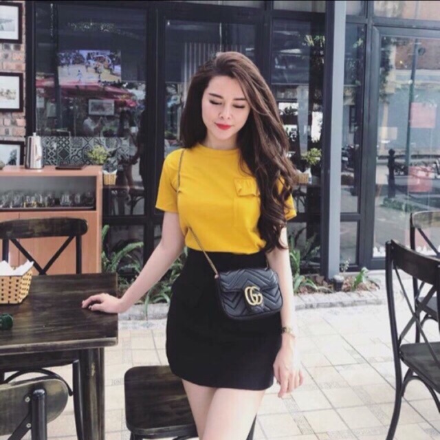 [Mã FASHIONT4WA2 giảm 10K đơn 50K] Chân Váy Body Xẻ Sau