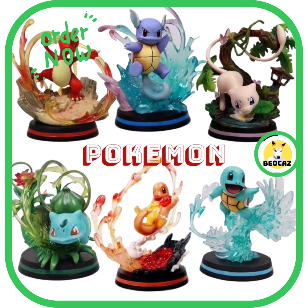 [Full Box] Mô hình đồ chơi Pokemon quà tặng trưng bày dễ thương, bền màu, an toàn hỏa tốc