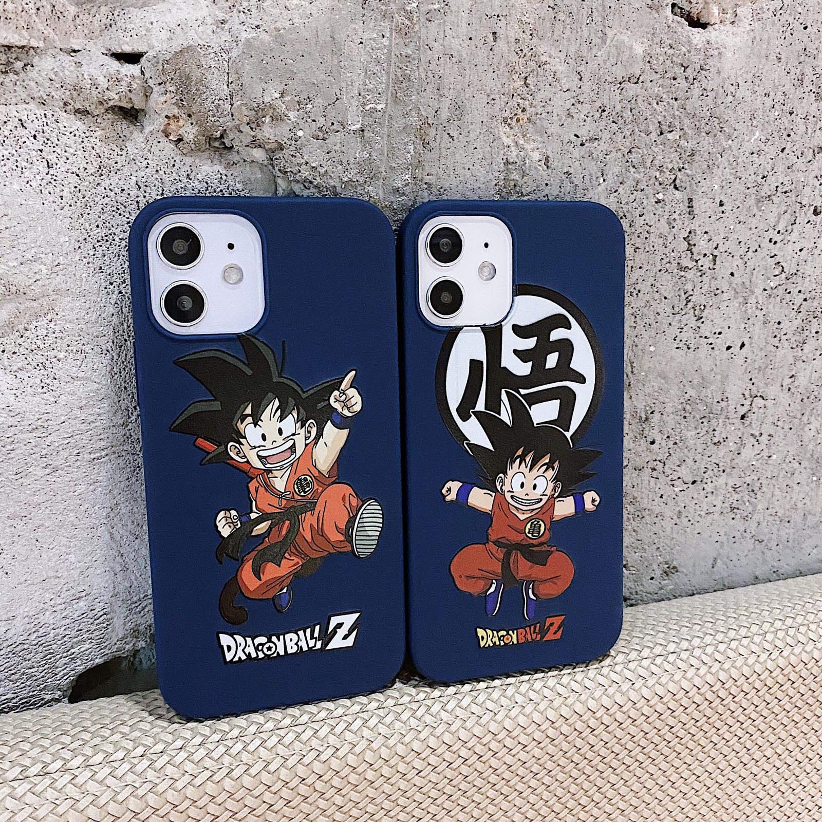 Ốp Lưng Silicone Màu Xanh Dương Hình Son Goku Cho Iphone 12 Mini 11 Pro Xs Max X Xr 7 8 Plus Se 2020 12 Pro Max 6.7