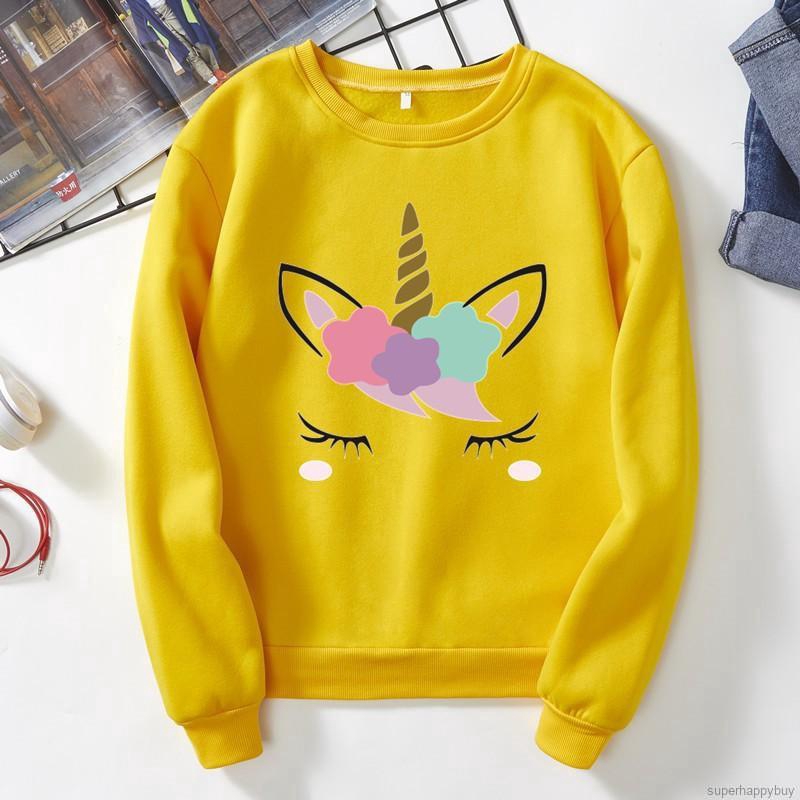 Áo Sweater Nữ Tay Dài In Hình Hoạt Hình Dễ Thương | BigBuy360 - bigbuy360.vn