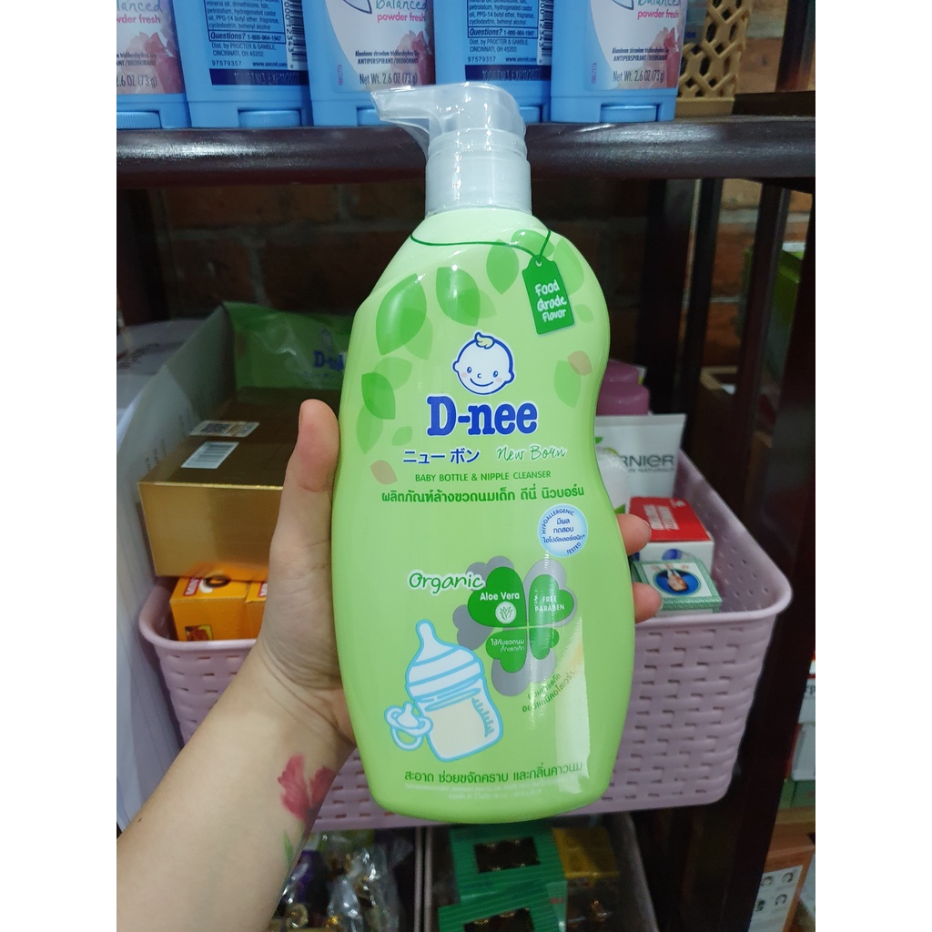 Nước rửa bình sữa Dnee Thái Lan dạng chai mẫu mới nhất-Shop Mẹ Khoai