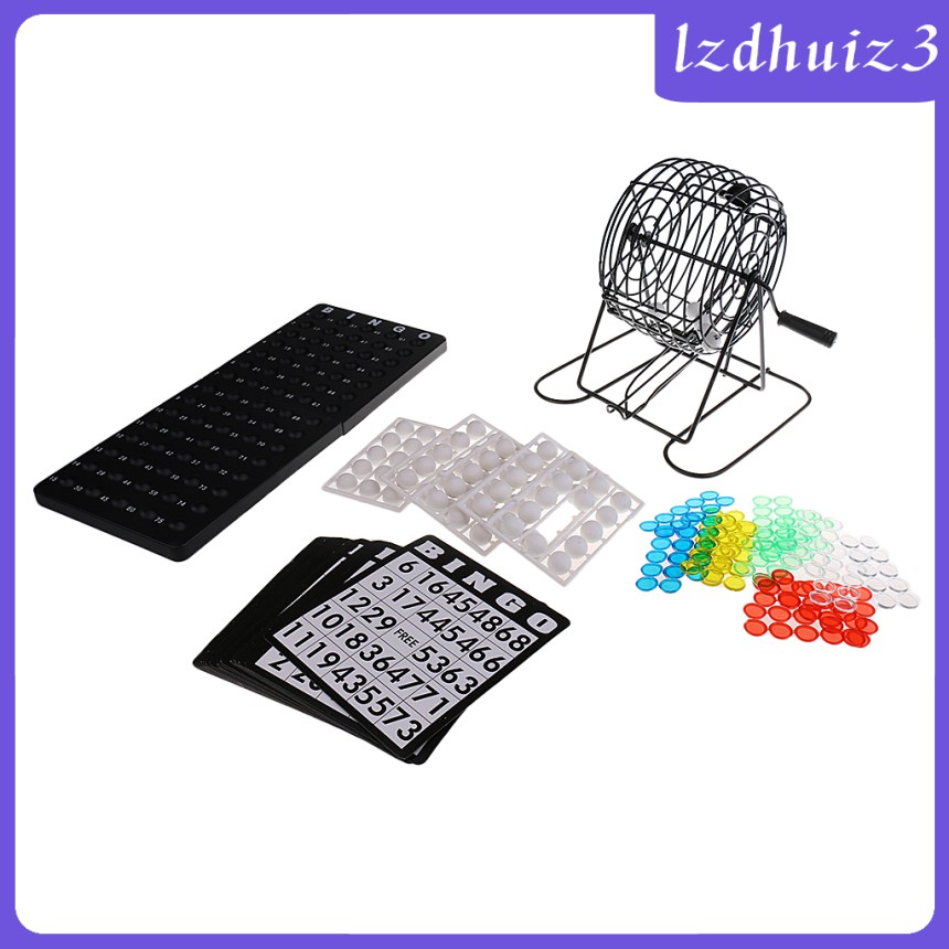 Trò Chơi Bingo Cổ Điển Với 75 Bóng + 150 Thẻ Đánh Dấu 18 Tấm