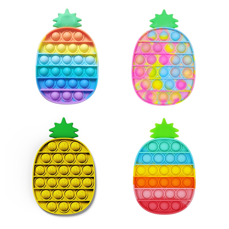 Đồ chơi bóp bong bóng để bàn màu macaron bằng silicone xinh xắn cho trẻ em