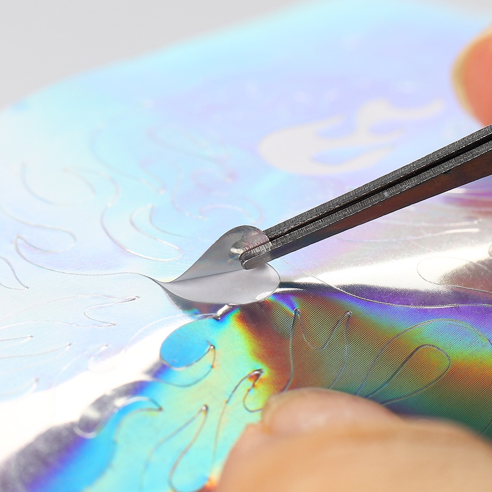 [Hàng mới về] Sticker Dán Móng Tay Họa Tiết Ngọn Lửa Trang Trí Nghệ Thuật