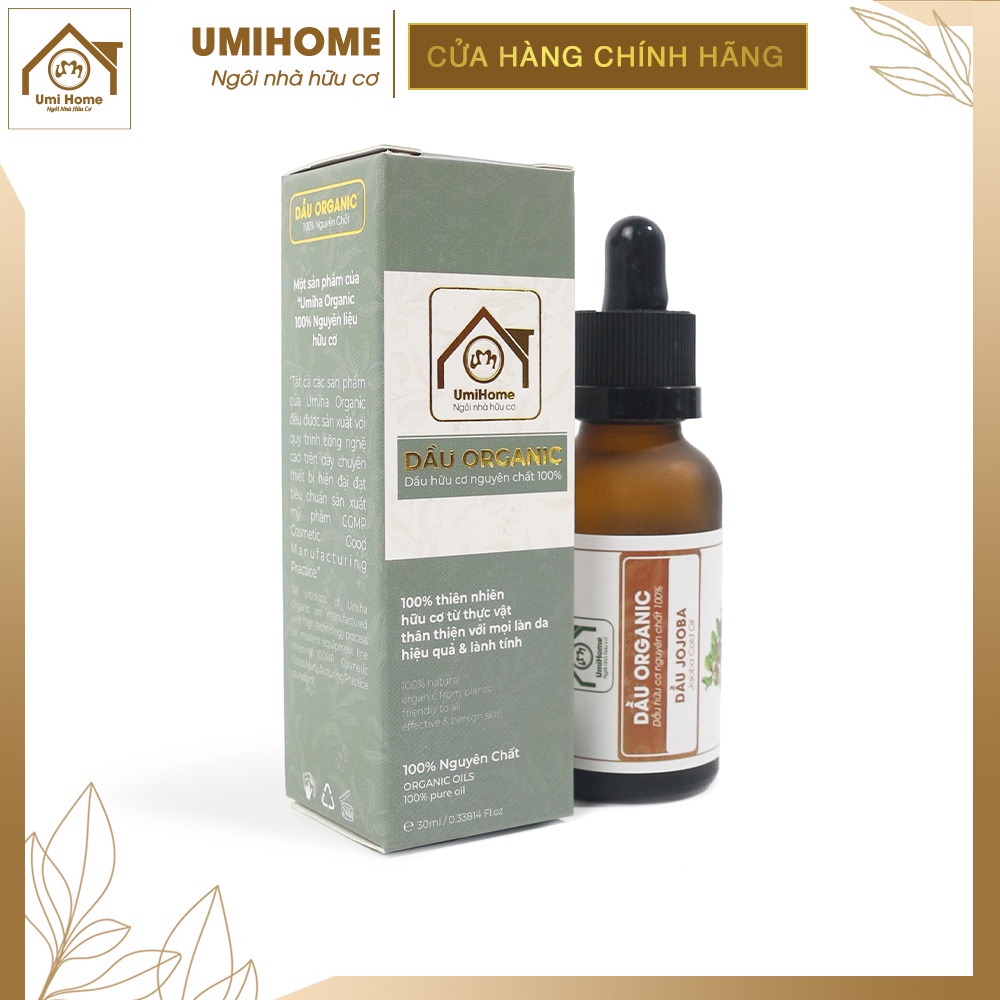 Dầu Jojoba UMIHOME nguyên chất dưỡng ẩm, kiềm dầu, massage và tẩy da chết hiệu quả cho da 30ml