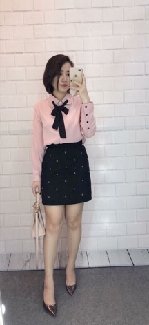[Sơ mi công sở sang chảnh] Sơ mi nơ