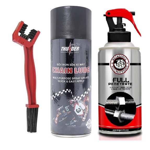 [Free Ship Xtra] Combo chai xịt vệ sinh sên Megacools và chai xịt dưỡng sên Thunder tặng bàn chải sên 3D cao cấp