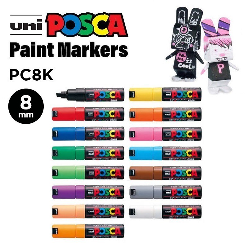 Bút vẽ trên nhiều chất liệu Uni Posca Paint Marker PC8K cỡ nét 8mm