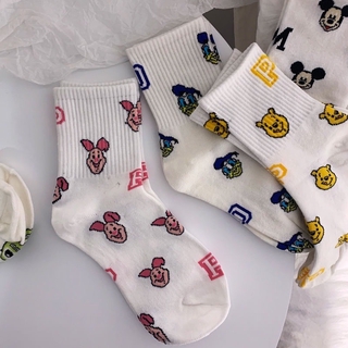 Đôi Tất Cotton Hoạ Tiết Động Vật Xinh Xắn Cho Nữ