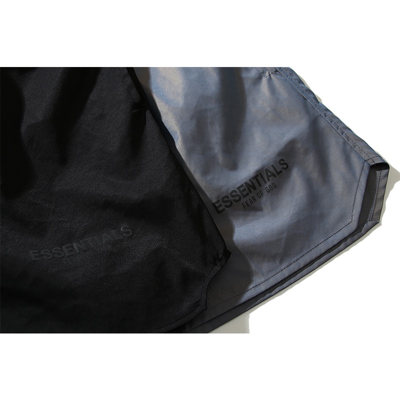 Quần Short Dây Rút Vải Nilon Mỏng Màu Sáng Phong Cách Đường Phố Trẻ Trung