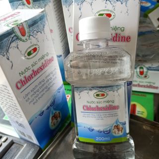 Nước súc miệng chlorhexidine(sạch. Trắng răng .khử mùi hôi miệng)
