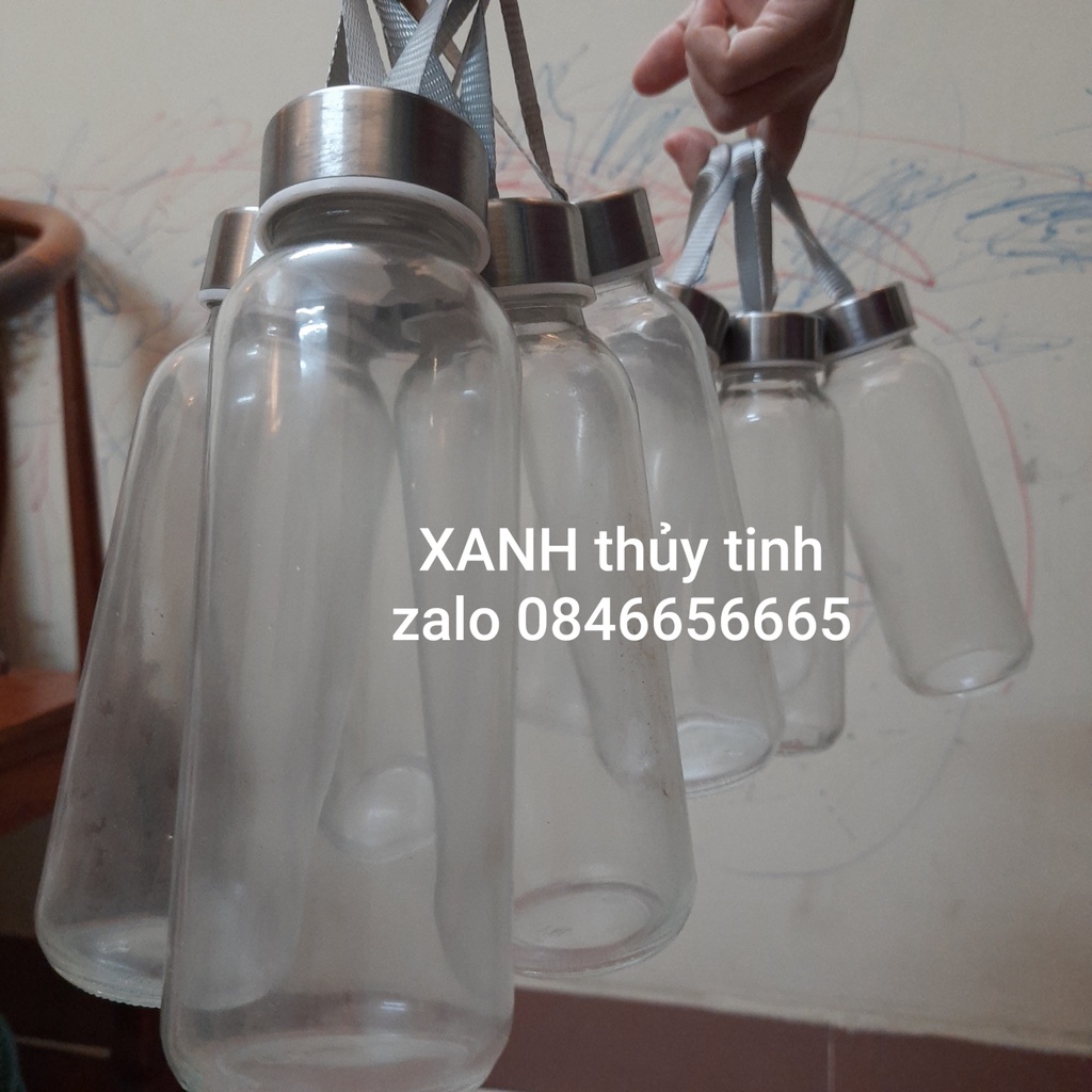 Chai thủy tinh dây xách 300ml