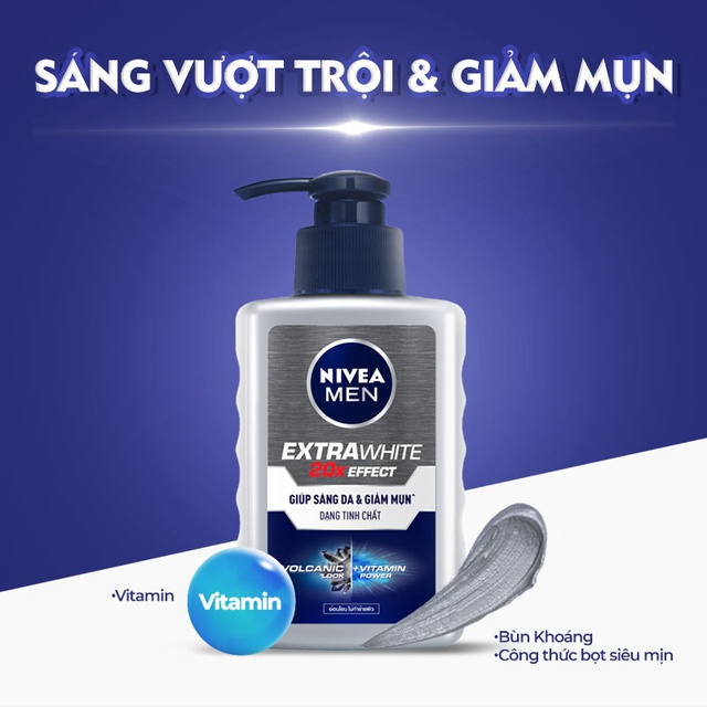 Sữa rửa mặt Nivea Men giúp sáng da vượt trội 100ml 83956