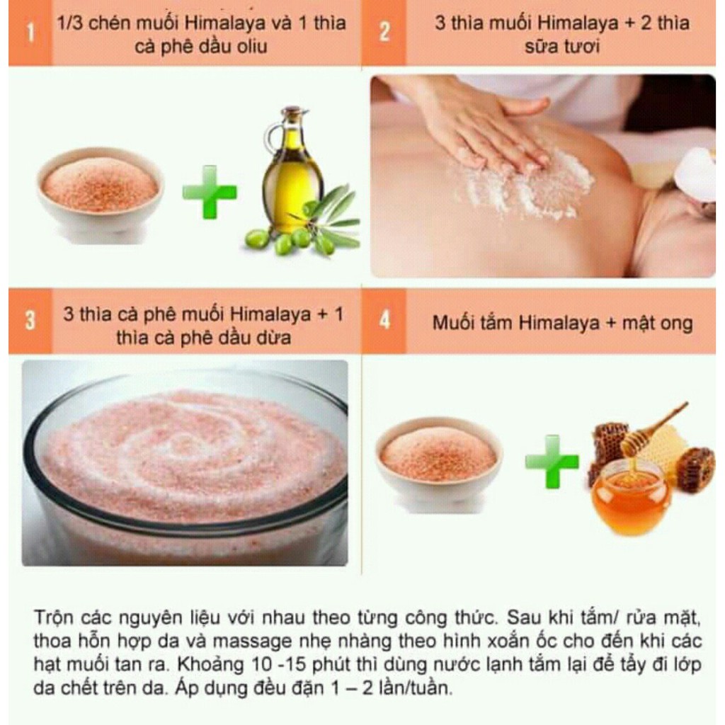 Combo 5 Bịch 300 gr Muối Hồng Himalaya-